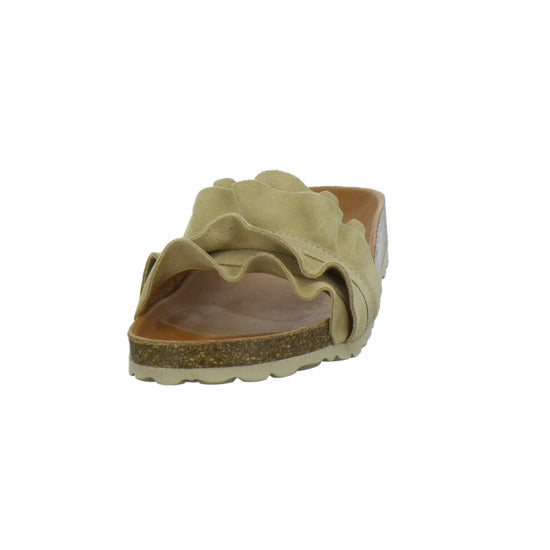 Verbenas Pantoletten Beige - 360° Ansicht