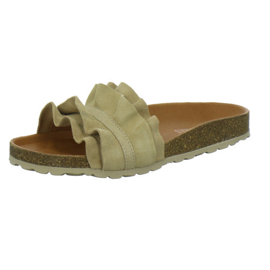 Verbenas Pantoletten Beige - 360° Ansicht