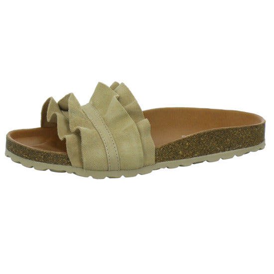Verbenas Pantoletten Beige - 360° Ansicht