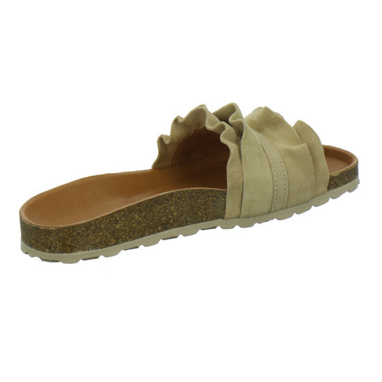 Verbenas Pantoletten Beige - 360° Ansicht