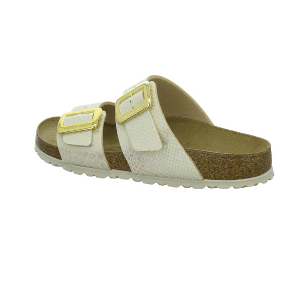 Birkenstock Sydney Cushion Buckle Pantoletten Beige
