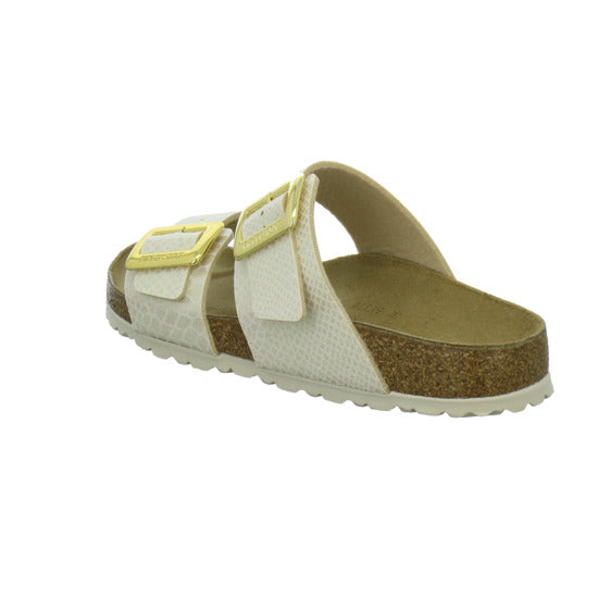 Birkenstock Sydney Cushion Buckle Pantoletten Beige