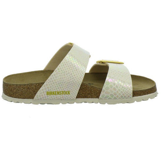 Birkenstock Sydney Cushion Buckle Pantoletten Beige