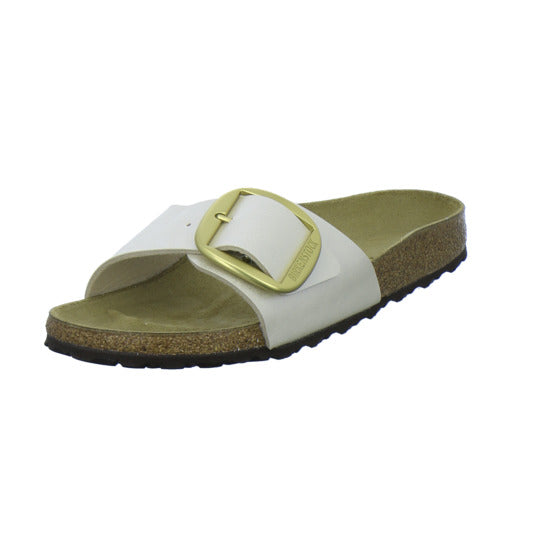 Birkenstock Pantoletten Damen Madrid Big Buckle Beige
