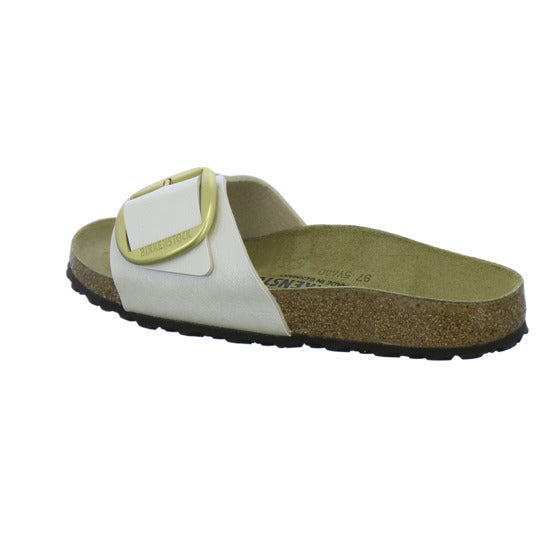 Birkenstock Pantoletten Damen Madrid Big Buckle Beige