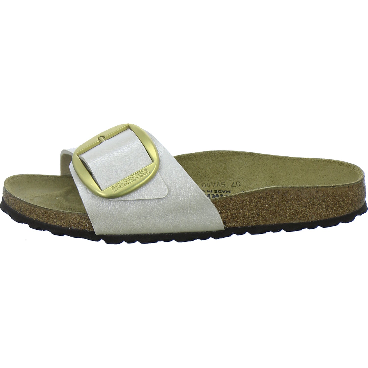 Birkenstock Pantoletten Damen Madrid Big Buckle Beige