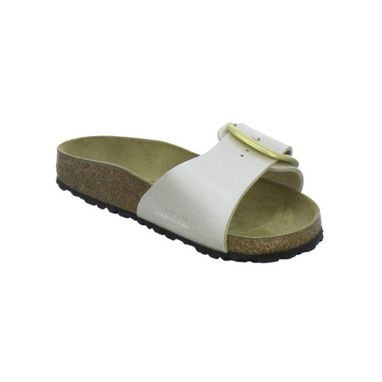 Birkenstock Pantoletten Damen Madrid Big Buckle Beige
