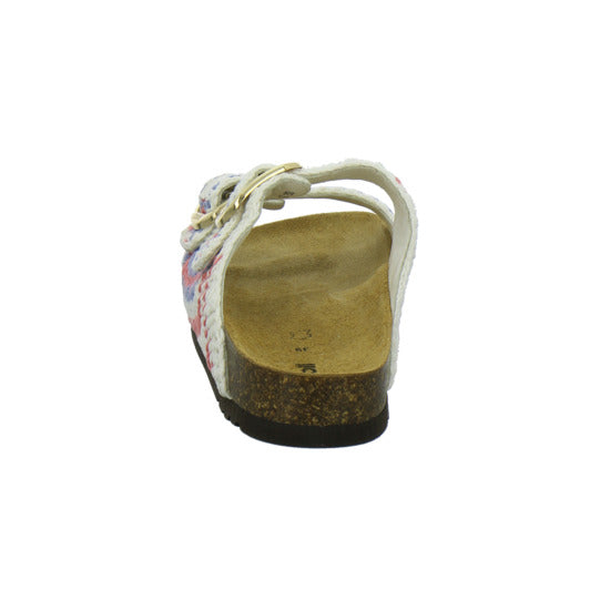 Scholl Noelle Crochet Pantoletten Weiß-kombi