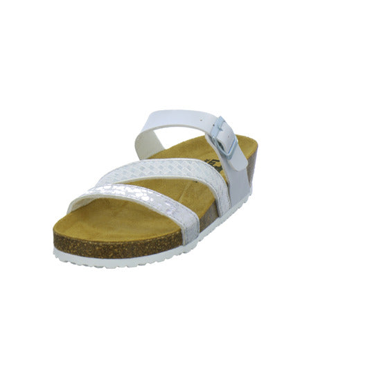 Longo Pantoletten Silber - 360° Ansicht