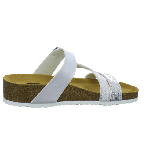 Longo Pantoletten Silber - 360° Ansicht