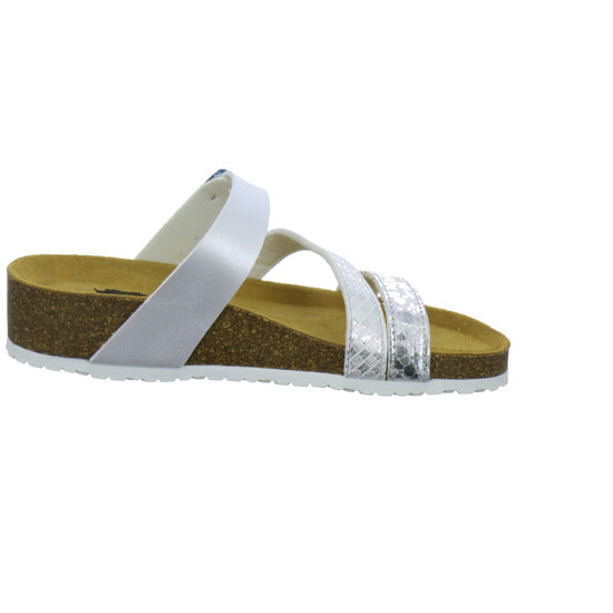 Longo Pantoletten Silber - 360° Ansicht