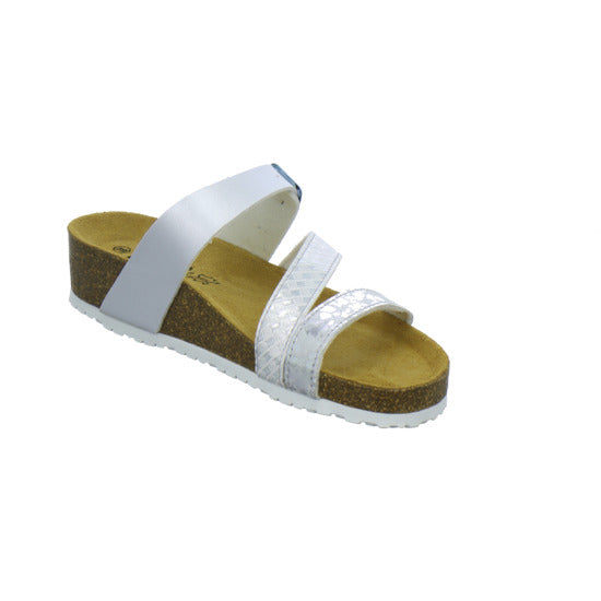 Longo Pantoletten Silber - 360° Ansicht