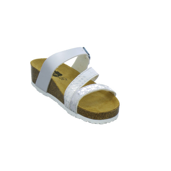 Longo Pantoletten Silber - 360° Ansicht