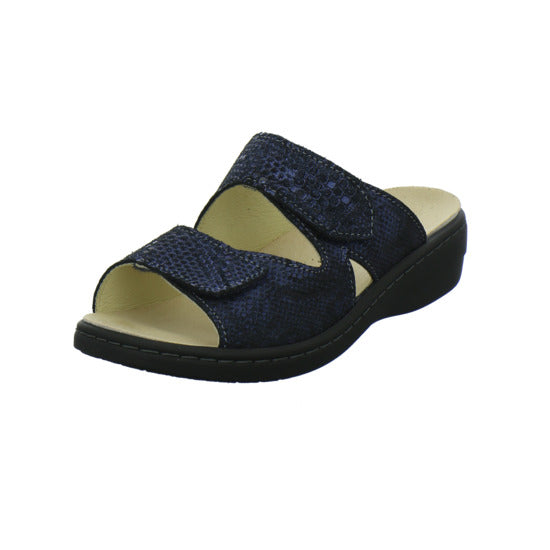 Longo Pantoletten Dunkelblau - 360° Ansicht