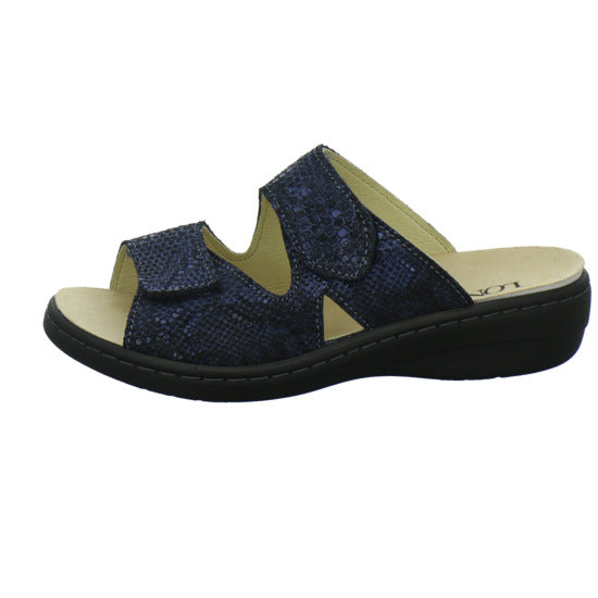 Longo Pantoletten Dunkelblau - 360° Ansicht