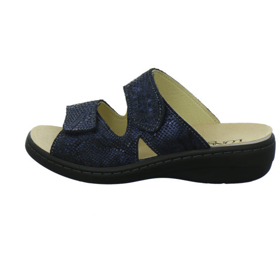 Longo Pantoletten Dunkelblau - 360° Ansicht