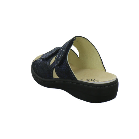 Longo Pantoletten Dunkelblau - 360° Ansicht