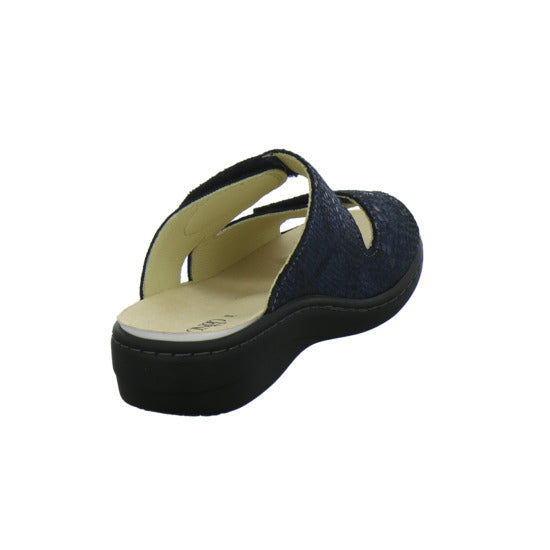 Longo Pantoletten Dunkelblau - 360° Ansicht