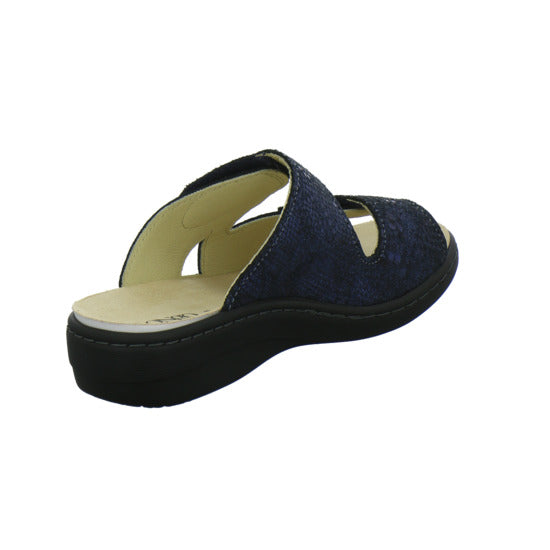 Longo Pantoletten Dunkelblau - 360° Ansicht