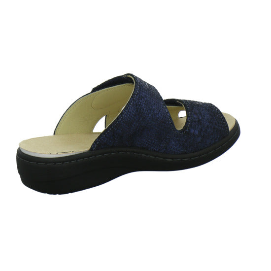 Longo Pantoletten Dunkelblau - 360° Ansicht