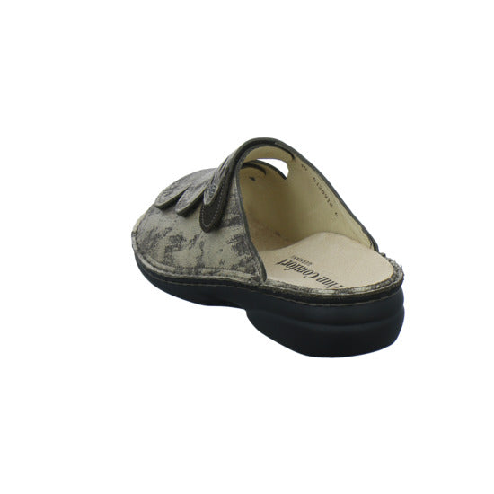 Finn Comfort Pantoletten Damen Kos Braun-kombi