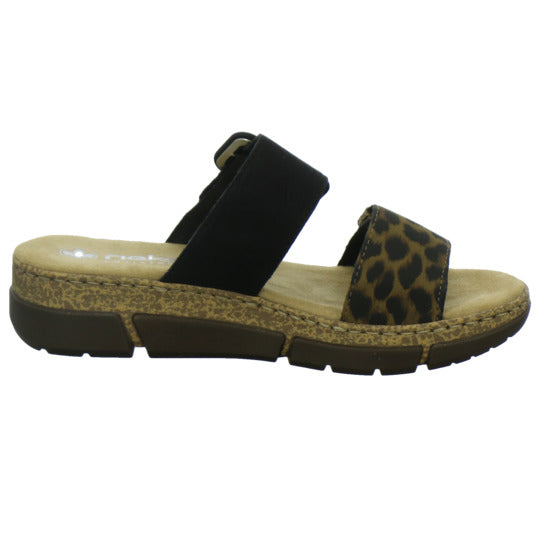 Rieker Pantoletten Damen animal