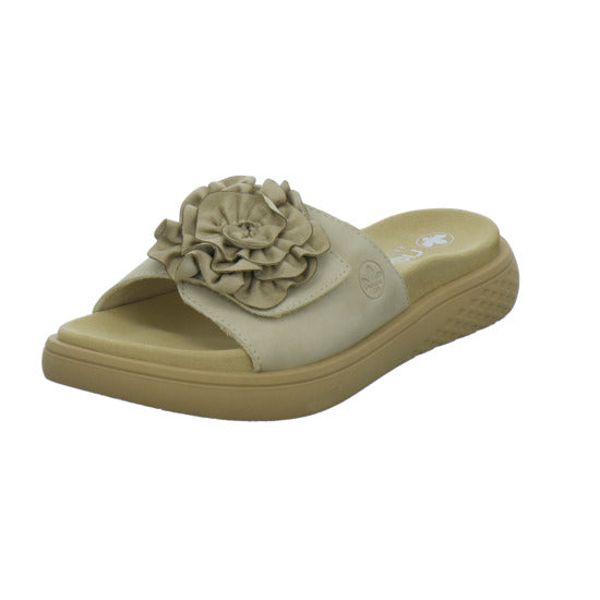 Rieker Pantoletten Beige - 360° Ansicht