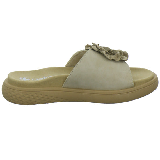 Rieker Pantoletten Beige - 360° Ansicht
