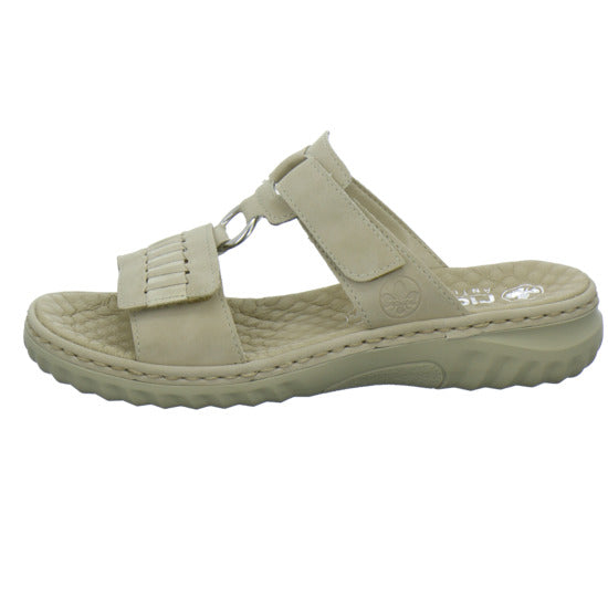 Rieker Pantoletten Beige - 360° Ansicht