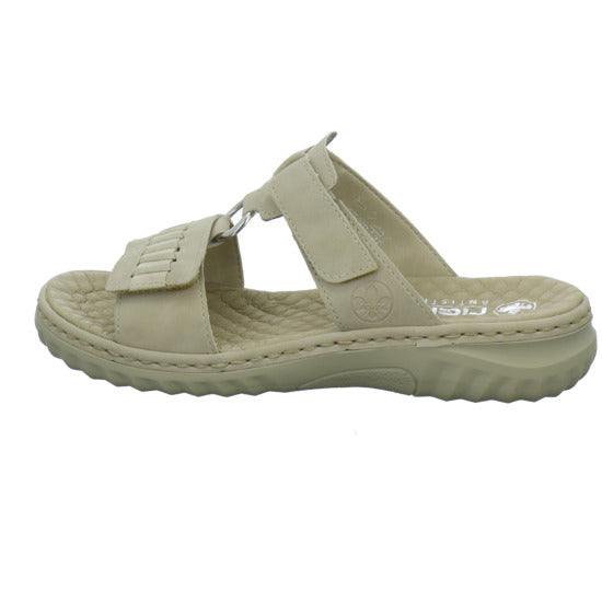 Rieker Pantoletten Beige - 360° Ansicht