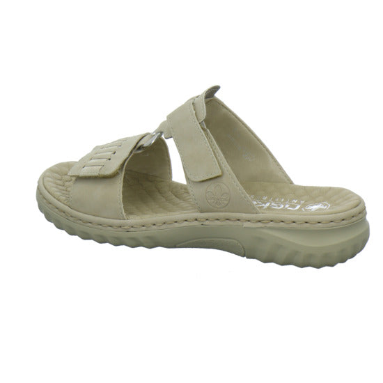 Rieker Pantoletten Beige - 360° Ansicht