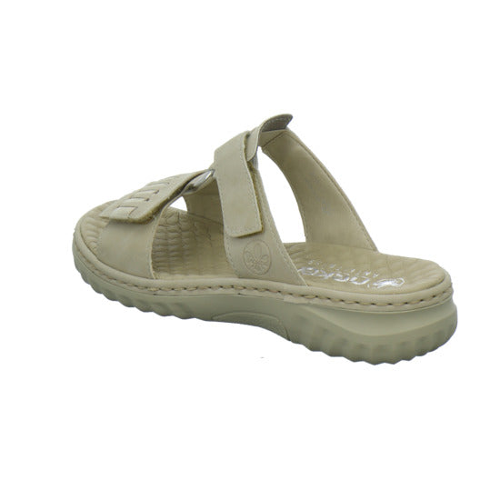 Rieker Pantoletten Beige - 360° Ansicht