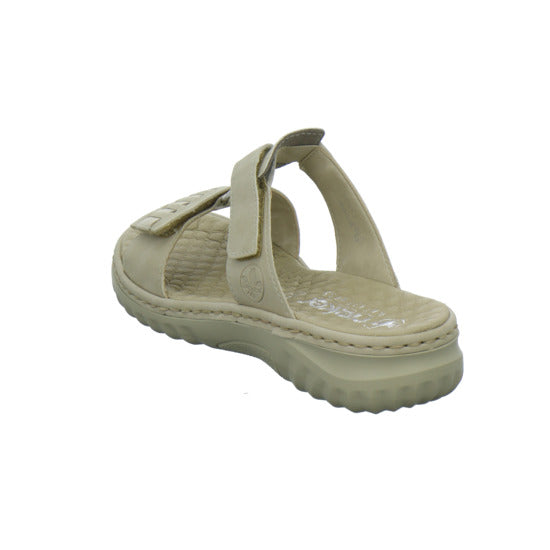 Rieker Pantoletten Beige - 360° Ansicht
