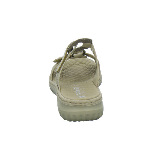 Rieker Pantoletten Beige - 360° Ansicht