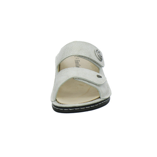 Finn Comfort Colina Pantoletten Beige - 360° Ansicht