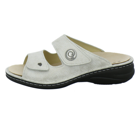 Finn Comfort Colina Pantoletten Beige - 360° Ansicht