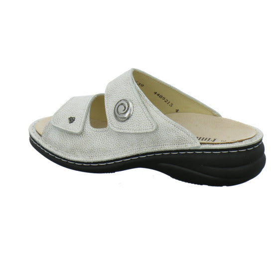 Finn Comfort Colina Pantoletten Beige - 360° Ansicht