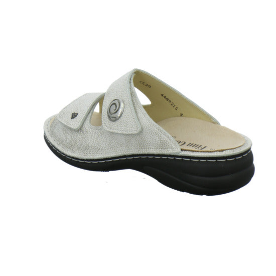 Finn Comfort Colina Pantoletten Beige - 360° Ansicht