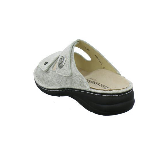 Finn Comfort Colina Pantoletten Beige - 360° Ansicht