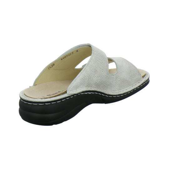 Finn Comfort Colina Pantoletten Beige - 360° Ansicht