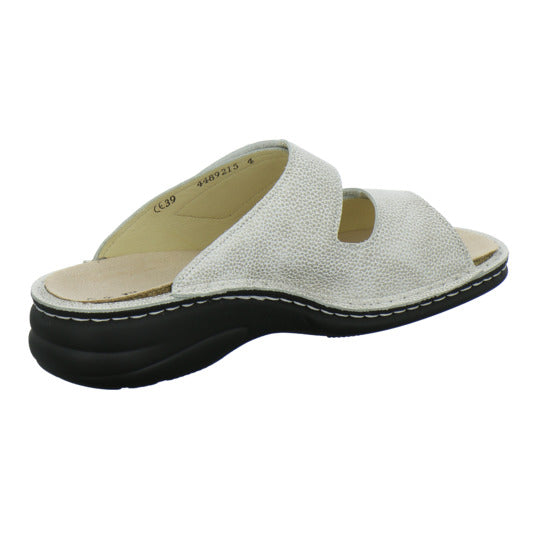 Finn Comfort Colina Pantoletten Beige - 360° Ansicht