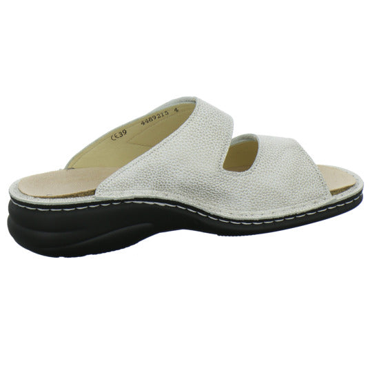 Finn Comfort Colina Pantoletten Beige - 360° Ansicht