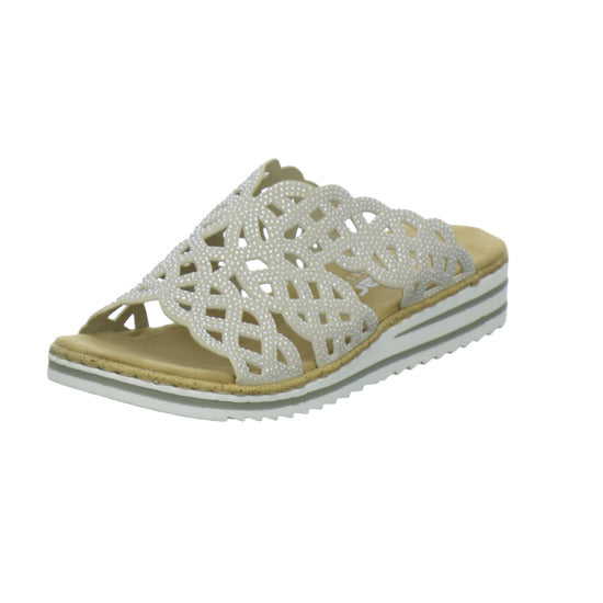 Rieker Pantoletten Damen Beige
