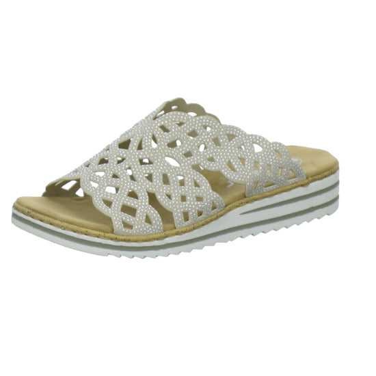 Rieker Pantoletten Damen Beige