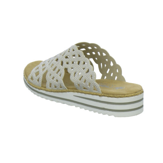 Rieker Pantoletten Damen Beige