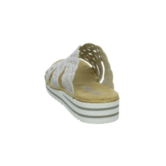 Rieker Pantoletten Damen Beige