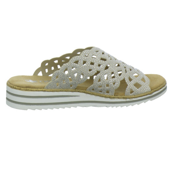 Rieker Pantoletten Damen Beige