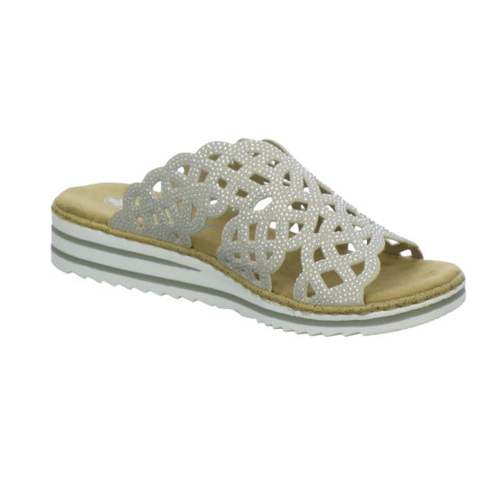 Rieker Pantoletten Damen Beige