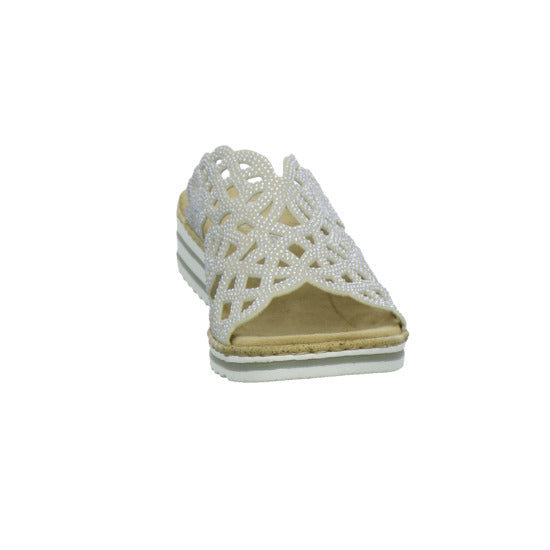 Rieker Pantoletten Damen Beige