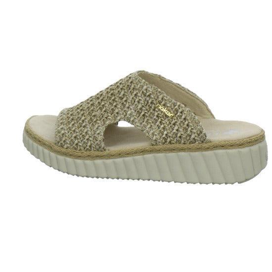 Rieker Pantoletten Damen Beige